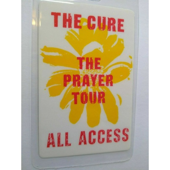Cure Wish Backstage Pass Concert Tour 1992 Original Goth Post-Post Gift For Fan - Picture 2 of 4